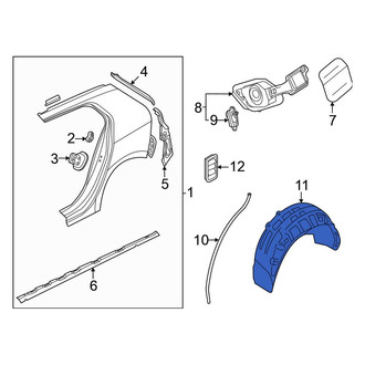 Volkswagen OE - Rear Left Quarter Panel Splash Shield
