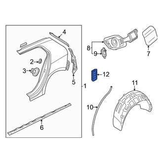 Volkswagen OE - Rear Quarter Panel Vent