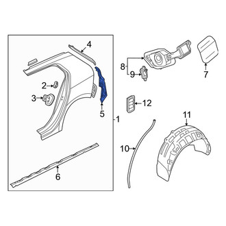 Volkswagen OE - Rear Left Tail Light Pocket Bracket