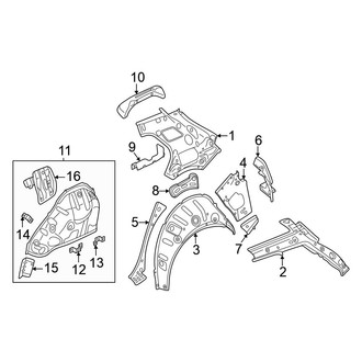 Volkswagen OE - Quarter Panel - Inner Structure