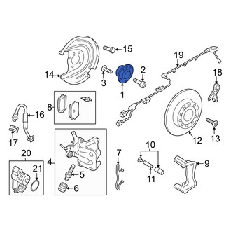 Volkswagen OE - Rear Wheel Bearing and Hub Assembly