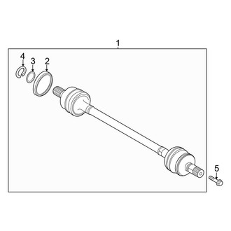 Volkswagen OE - Rear Suspension - Drive Axles