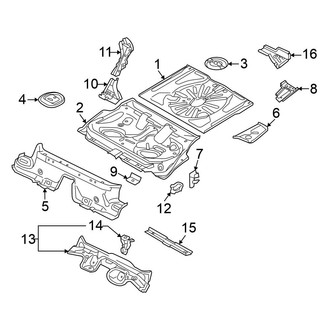 Volkswagen OE - Rear Body & Floor - Rear Floor
