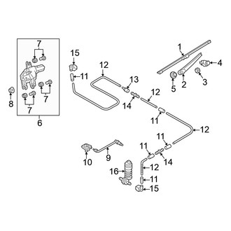 Volkswagen OE - Lift Gate - Wiper & Washer Components
