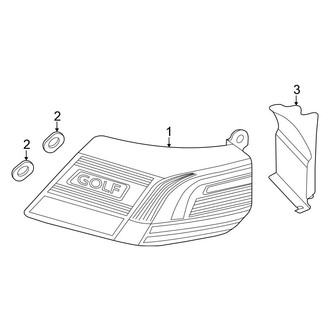 Volkswagen OE - Rear Lamps - Tail Lamps