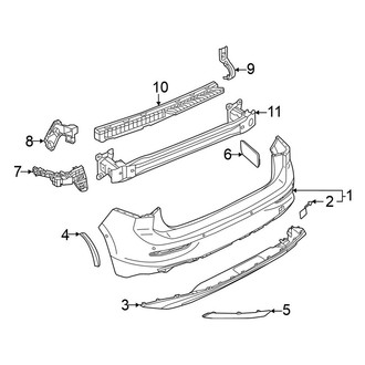 Volkswagen OE - Rear Bumper - Bumper & Components