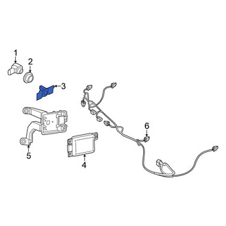 Volkswagen OE - Left Outer Parking Aid Sensor Bracket