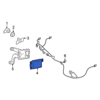 Volkswagen OE - Rear Blind Spot Detection System Warning Sensor