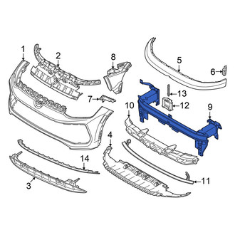 Volkswagen OE - Front Upper Bumper Impact Bar