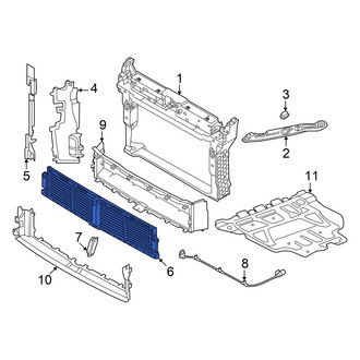 Volkswagen OE - Front Radiator Shutter Assembly