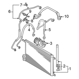 Volkswagen OE - Air Conditioner & Heater - Condenser, Compressor & Lines