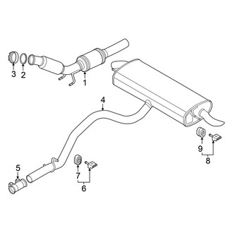 Volkswagen OE - Exhaust System - Exhaust Components
