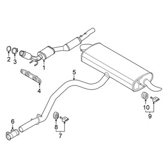 Volkswagen OE - Exhaust System - Exhaust Components (AWD)