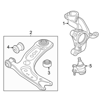 Volkswagen OE - Front Suspension - Suspension Components (Suspension Code: G01 or G04)