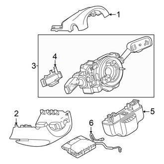 Volkswagen OE - Steering Column - Shroud, Switches & Levers (S / SE / SE R-Line Black)
