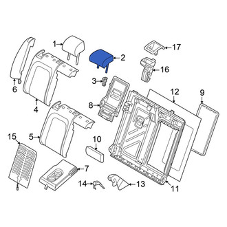 Volkswagen OE - Rear Left Headrest