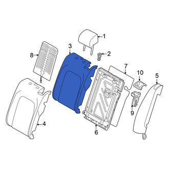 Volkswagen OE - Rear Left Seat Back Cushion Cover