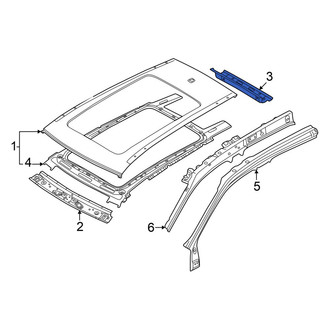 Volkswagen OE - Rear Roof Header Panel