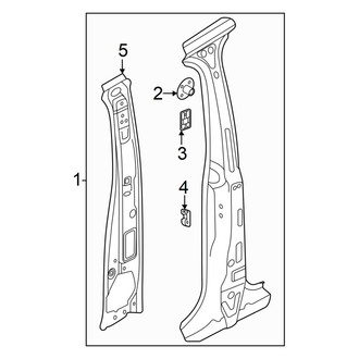Volkswagen OE - Pillars, Rocker & Floor - Center Pillar & Rocker
