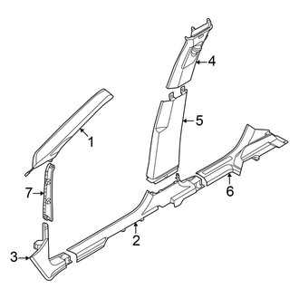 Volkswagen OE - Pillars, Rocker & Floor - Interior Trim (S / SE / SE R-Line Black)