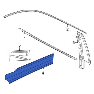 Volkswagen OE - Front Left Door Molding