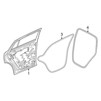 Volkswagen OE - Rear Door - Door & Components