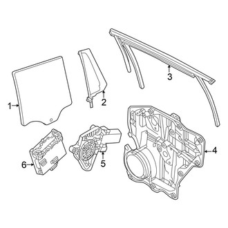 Volkswagen OE - Rear Door - Glass & Hardware