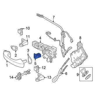 Volkswagen OE - Rear Left Exterior Door Handle Cover