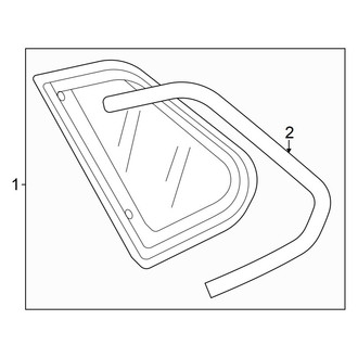 Volkswagen OE - Quarter Panel - Glass