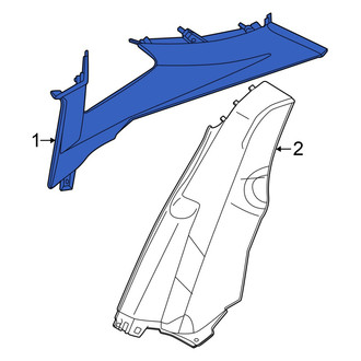 Volkswagen OE - Rear Left Lower Interior Quarter Panel Trim Panel