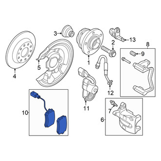 Volkswagen OE - Rear Disc Brake Pad Set