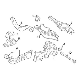 Volkswagen OE - Rear Suspension - Suspension Components (S / SE / SE R-Line Black FWD)