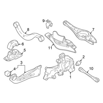 Volkswagen OE - Rear Suspension - Suspension Components (S / SE / SE R-Line Black AWD)