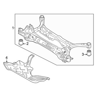 Volkswagen OE - Rear Suspension - Suspension Mounting (S / SE / SE R-Line Black AWD)