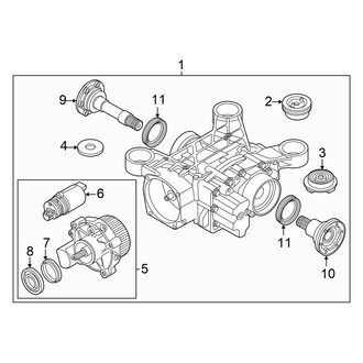 Volkswagen OE - Rear Suspension - Axle & Differential (S / SE / SE R-Line Black AWD)