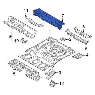 Volkswagen OE - Rear Center Floor Pan Crossmember