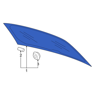 Volkswagen OE - Rear Liftgate Glass