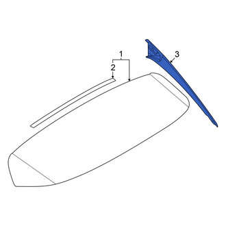 Volkswagen OE - Rear Left Spoiler
