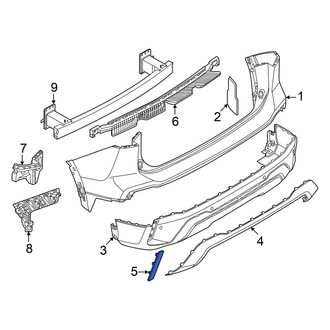 Volkswagen OE - Rear Left Reflector Panel