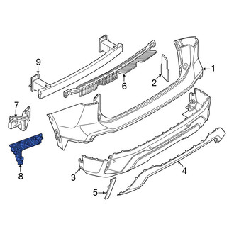 Volkswagen OE - Rear Right Bumper Guide