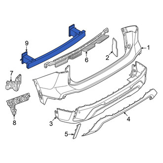 Volkswagen OE - Rear Bumper Impact Bar