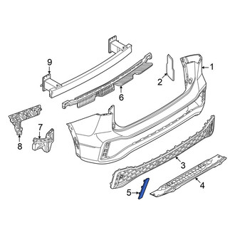 Volkswagen OE - Rear Left Reflector Panel