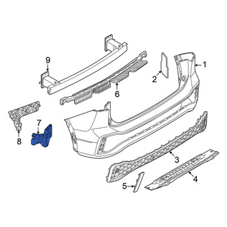 Volkswagen OE - Rear Left Bumper Cover Bracket