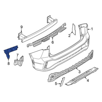 Volkswagen OE - Rear Right Bumper Guide