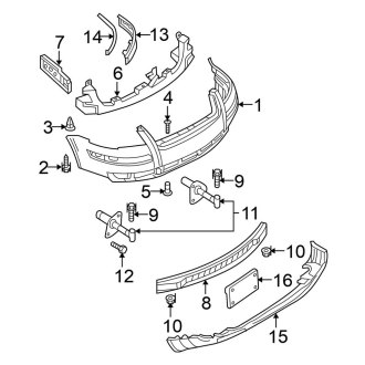 2002 Volkswagen Passat OEM Bumpers | Front & Rear — CARiD.com