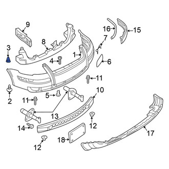 Volkswagen OE - Bumper Cover Nut