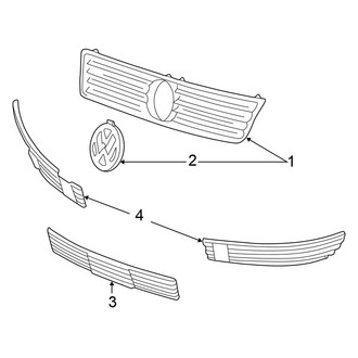 Volkswagen OE - Grille & Components (1.8L)