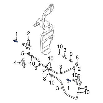 Volkswagen OE - Front Left Headlight Washer Nozzle