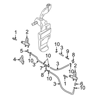 Volkswagen OE - Front Lamps - Washer Components
