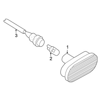 Volkswagen OE - Front Lamps - Side Repeater Lamps